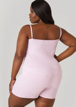 Online Ashley Stewart Love To Sleep Romper LILAC
