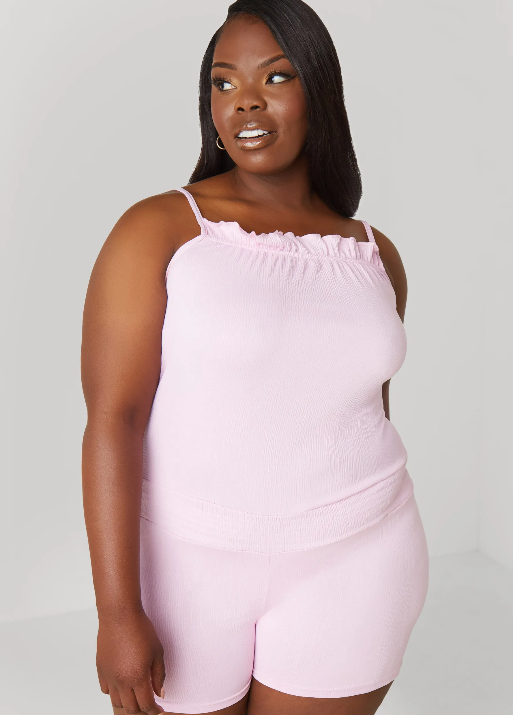 Online Ashley Stewart Love To Sleep Romper LILAC