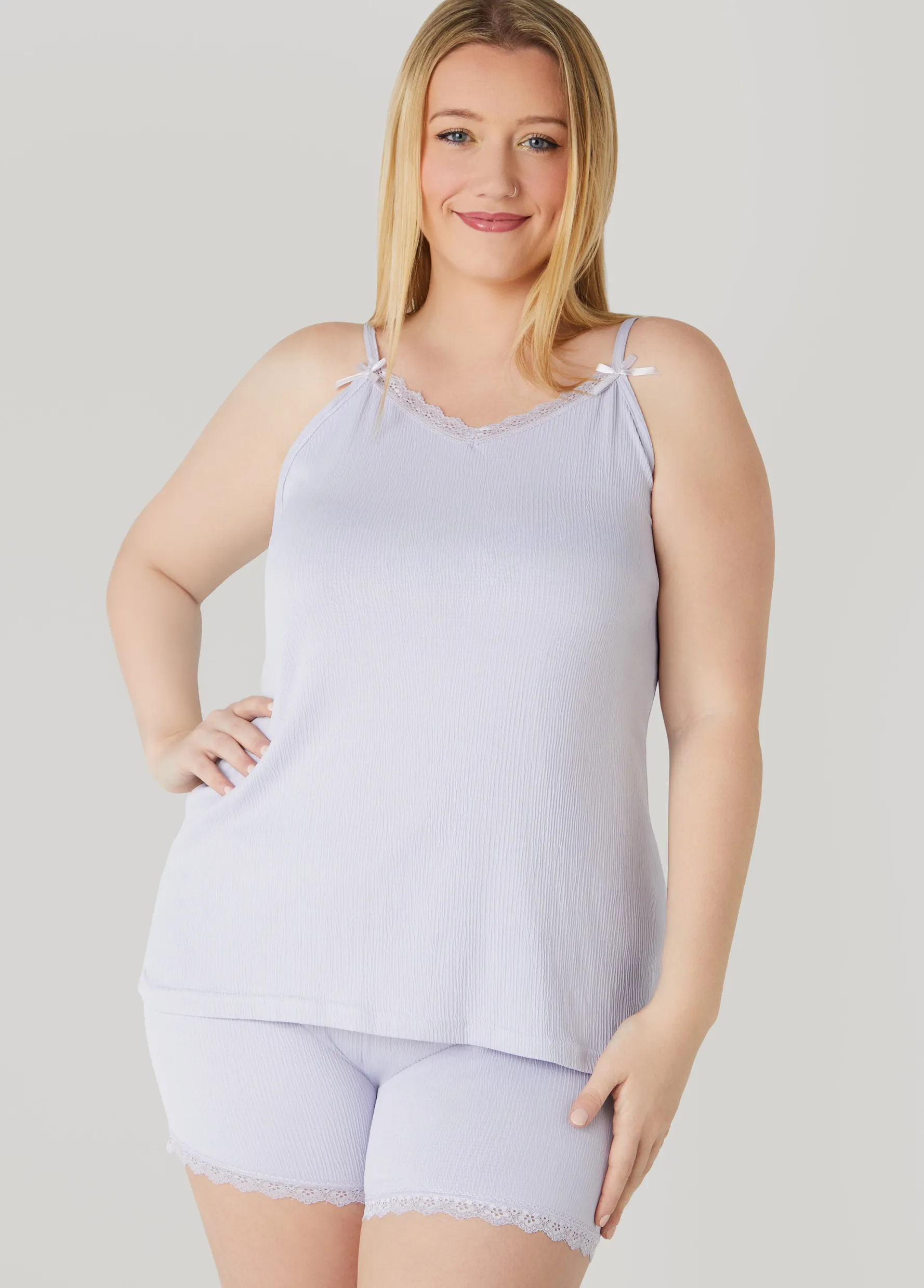 Fashion Ashley Stewart Love To Sleep Shorts PJs Set