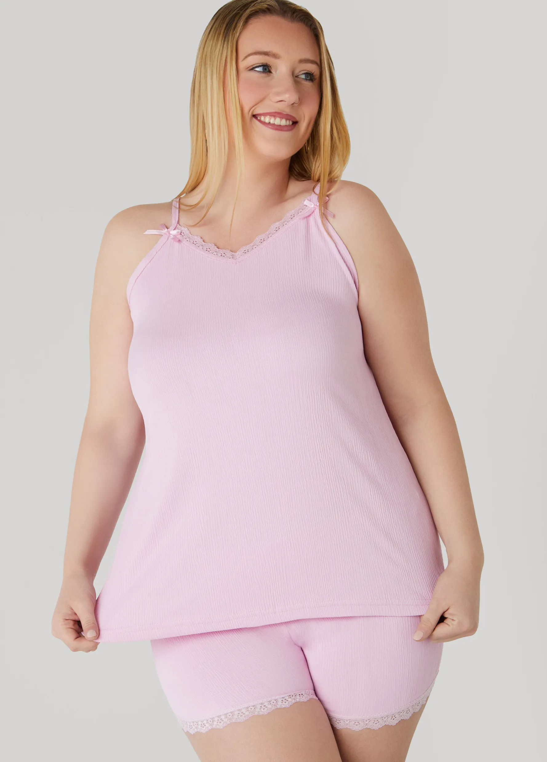 Fashion Ashley Stewart Love To Sleep Shorts PJs Set
