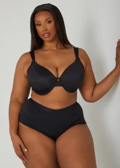 Clearance Ashley Stewart Micro Underwire T Shirt Bra Black