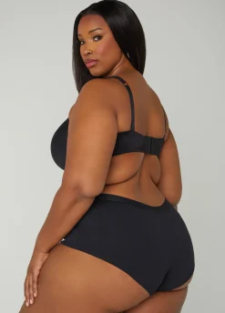 Clearance Ashley Stewart Micro Underwire T Shirt Bra Black