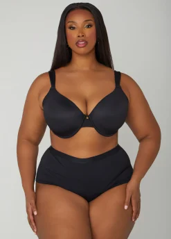Clearance Ashley Stewart Micro Underwire T Shirt Bra Black