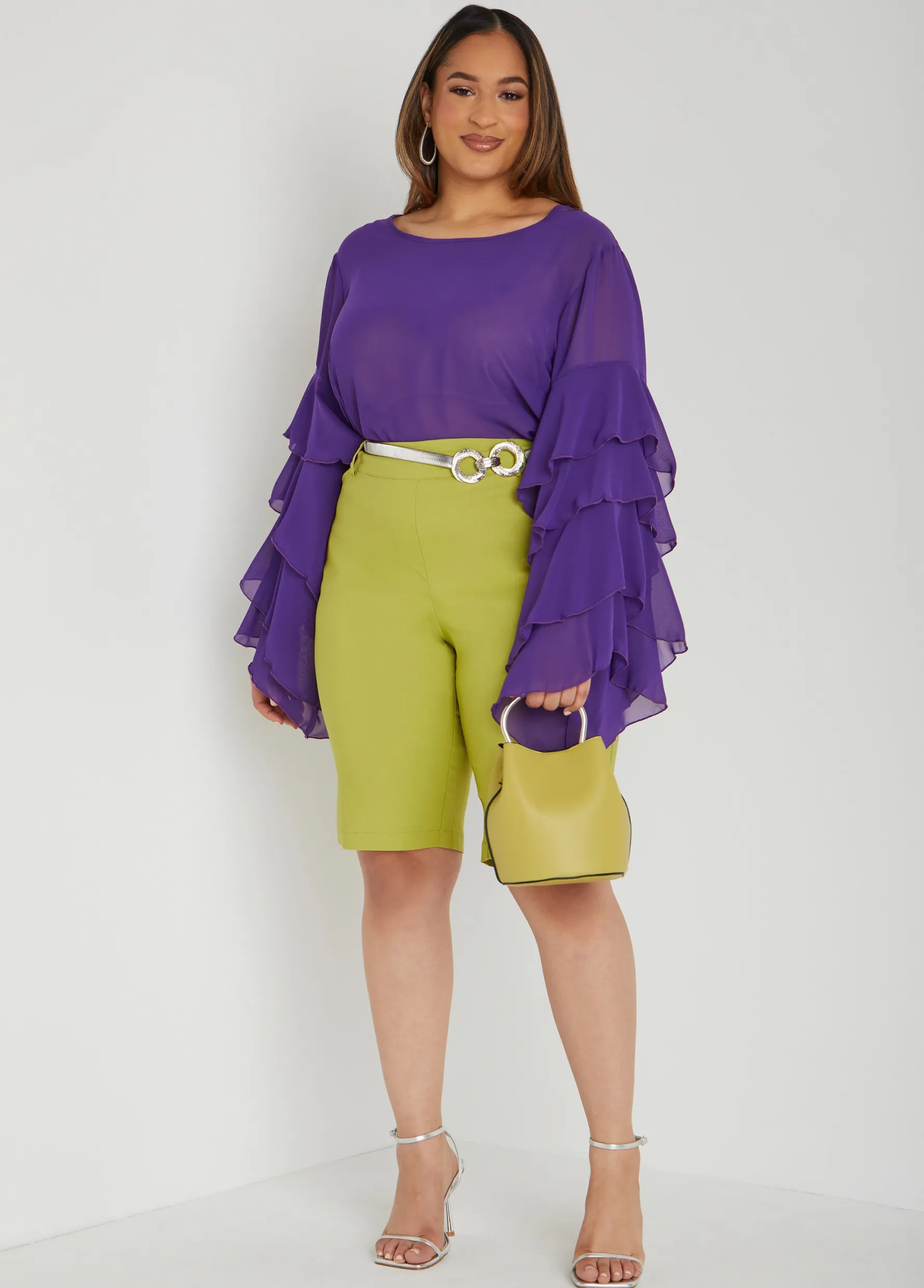 Clearance Ashley Stewart Millennium Bermuda Shorts