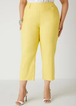New Ashley Stewart Millennium Cropped Twill Pants