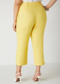 New Ashley Stewart Millennium Cropped Twill Pants