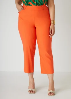 New Ashley Stewart Millennium Cropped Twill Pants