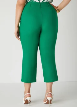New Ashley Stewart Millennium Cropped Twill Pants
