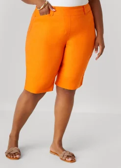 Hot Ashley Stewart Millennium High Rise Bermuda Shorts