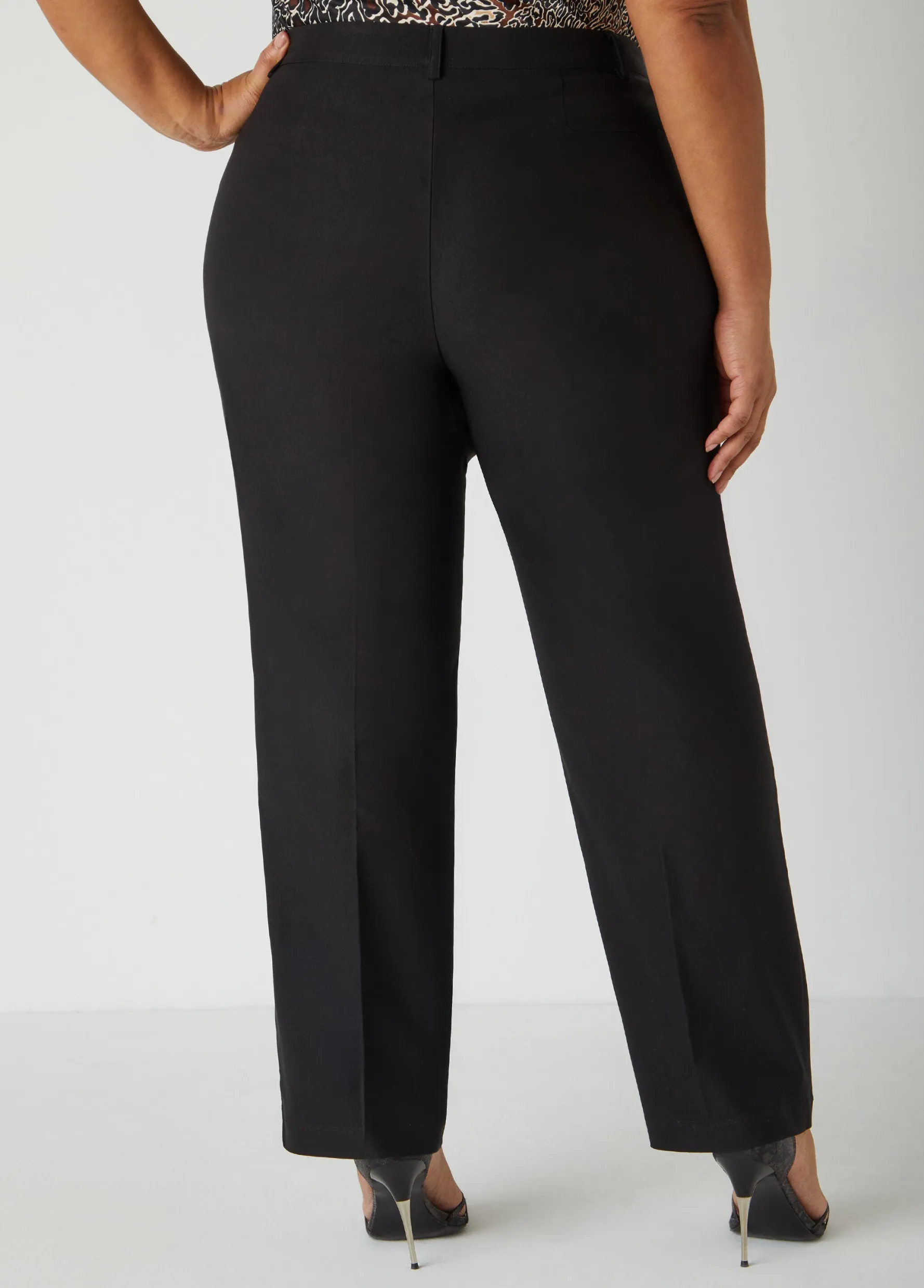 Best Ashley Stewart Millennium Stretch Twill Trousers Black