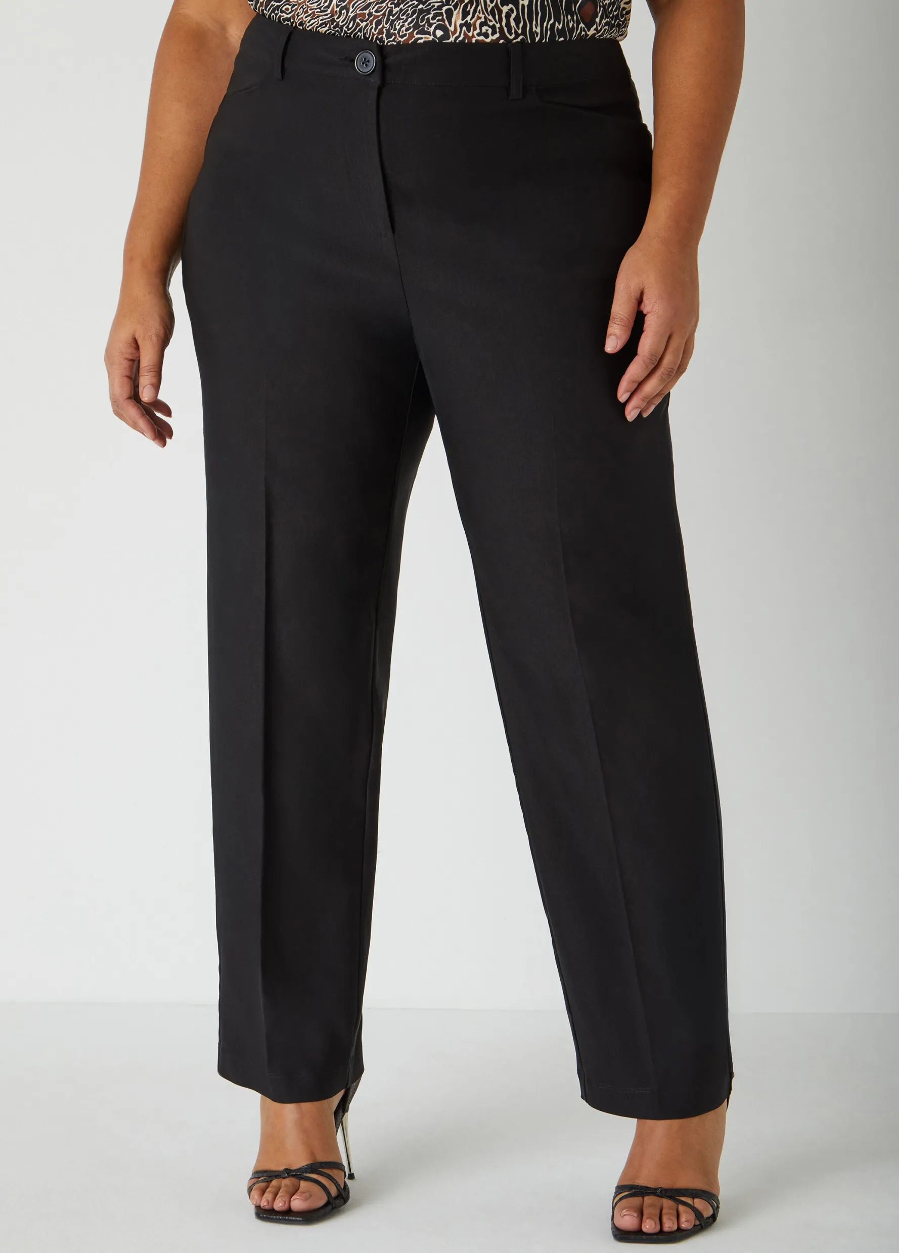 Best Ashley Stewart Millennium Stretch Twill Trousers Black