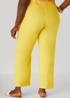Best Ashley Stewart Millennium Twill Trousers Maize