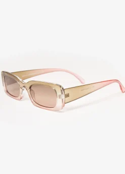Clearance Ashley Stewart Ombre Rectangle Tinted Sunglasses Green