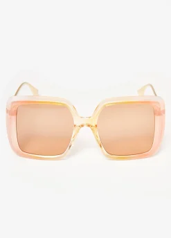 Hot Ashley Stewart Ombre Square Sunglasses Pink