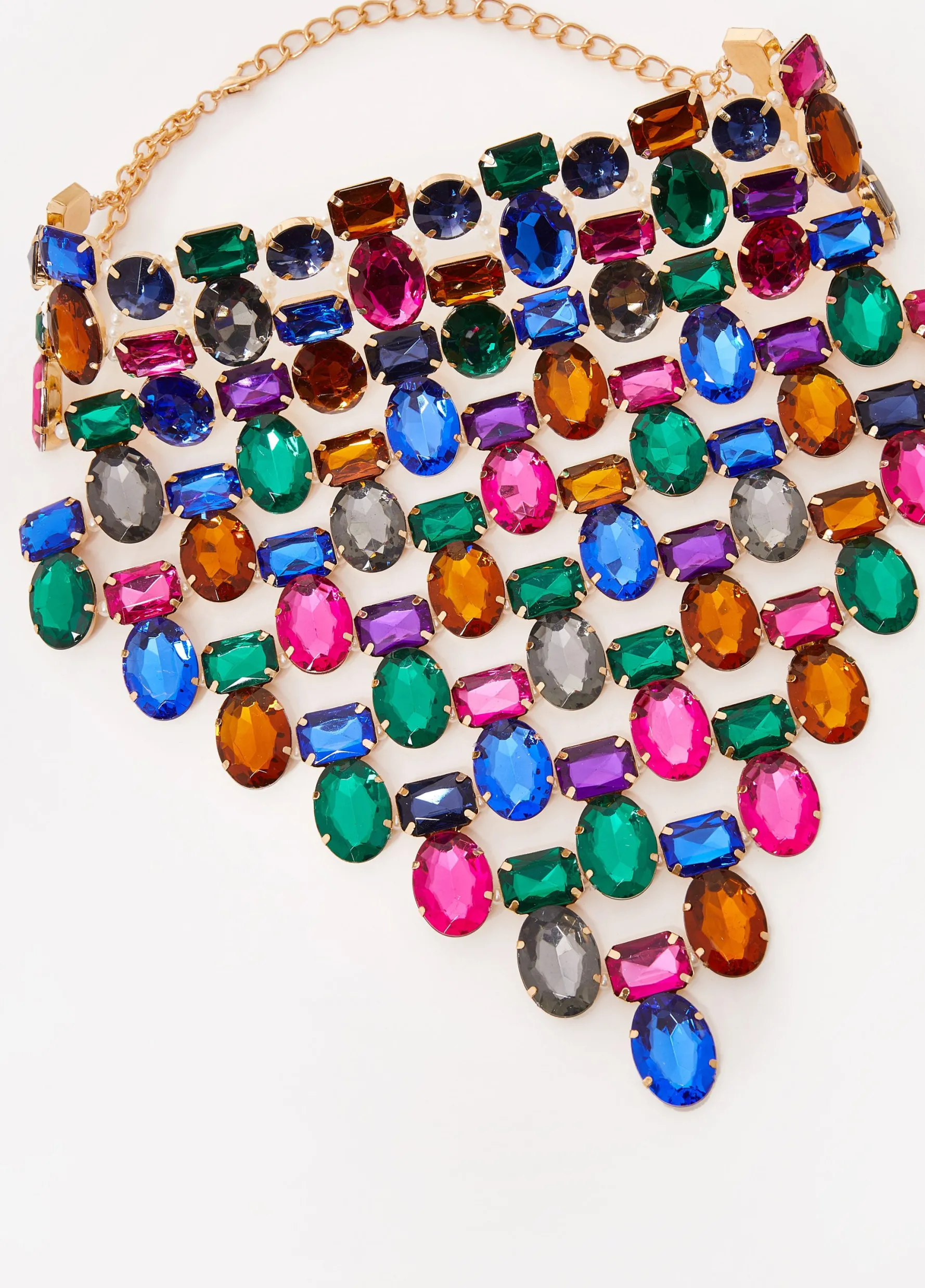 Online Ashley Stewart Oversized Crystal Collar Multi