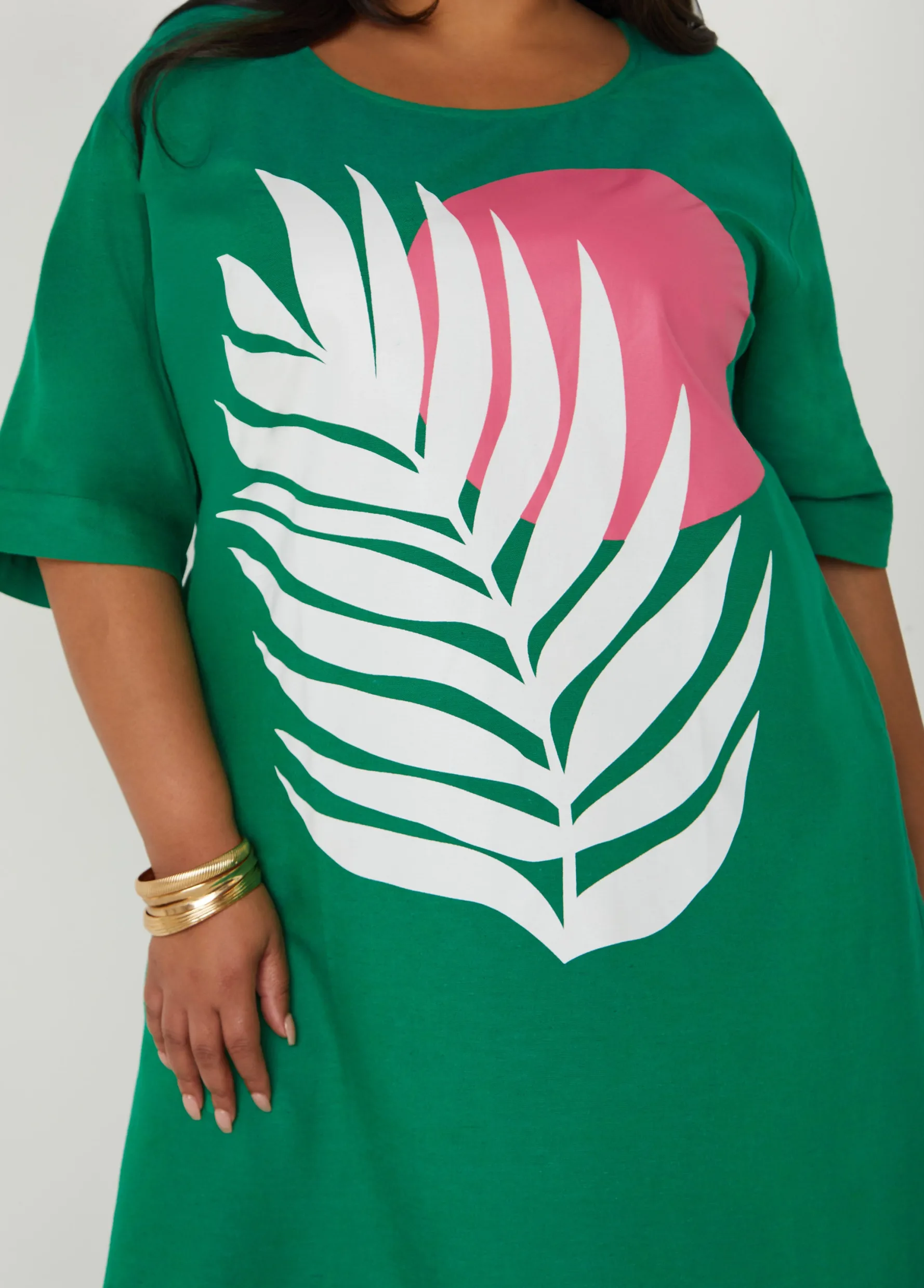 Best Ashley Stewart Palm Print Dress Amazon