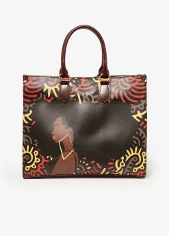 Best Ashley Stewart Pardon My Fro™ Harlem Tote Black
