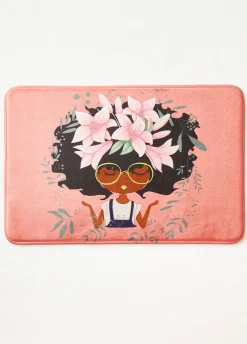 Discount Ashley Stewart Pardon My Fro™ Lily Bath Mat Pink