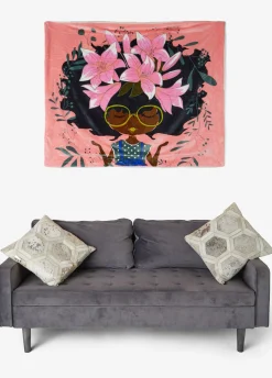 New Ashley Stewart Pardon My Fro™ Lily Blanket Pink