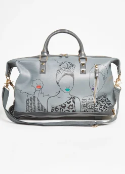 Discount Ashley Stewart Pardon My Fro™ Mahogany Roller Bag Grey