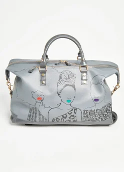 Discount Ashley Stewart Pardon My Fro™ Mahogany Roller Bag Grey