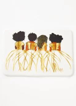 Discount Ashley Stewart Pardon My Fro™ Royal Bath Mat White