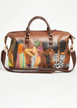 Sale Ashley Stewart Pardon My Fro™ Squad Travel Bag Espresso