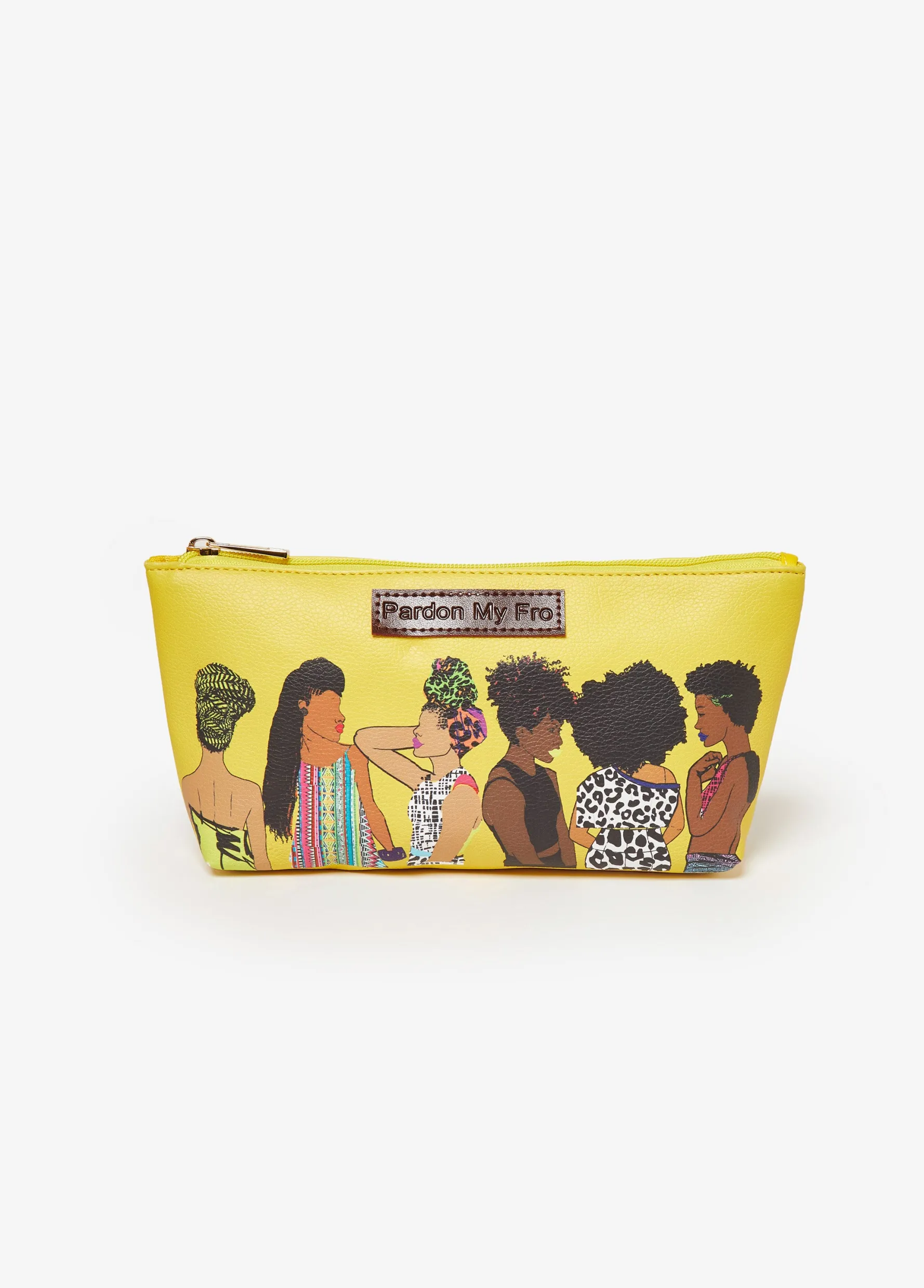 Discount Ashley Stewart Pardon My Fro™ The Squad Cosmetic Bag Yellow