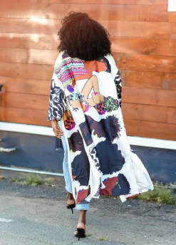 Fashion Ashley Stewart Pardon My Fro™ The Squad Kimono Black
