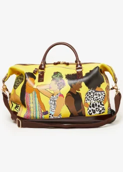 Hot Ashley Stewart Pardon My Fro™ The Squad Roller Bag Yellow