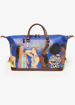 Fashion Ashley Stewart Pardon My Fro™ The Squad Travel Bag Blue