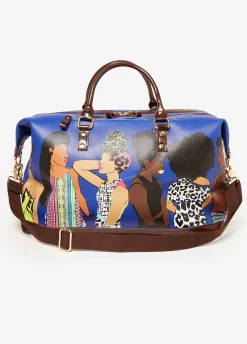 Fashion Ashley Stewart Pardon My Fro™ The Squad Travel Bag Blue