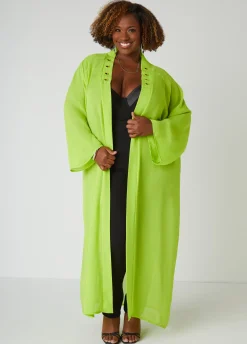 Hot Ashley Stewart Pardon My Fro™ Tribe Duster Lime Green