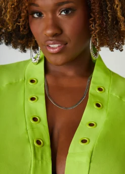 Hot Ashley Stewart Pardon My Fro™ Tribe Duster Lime Green