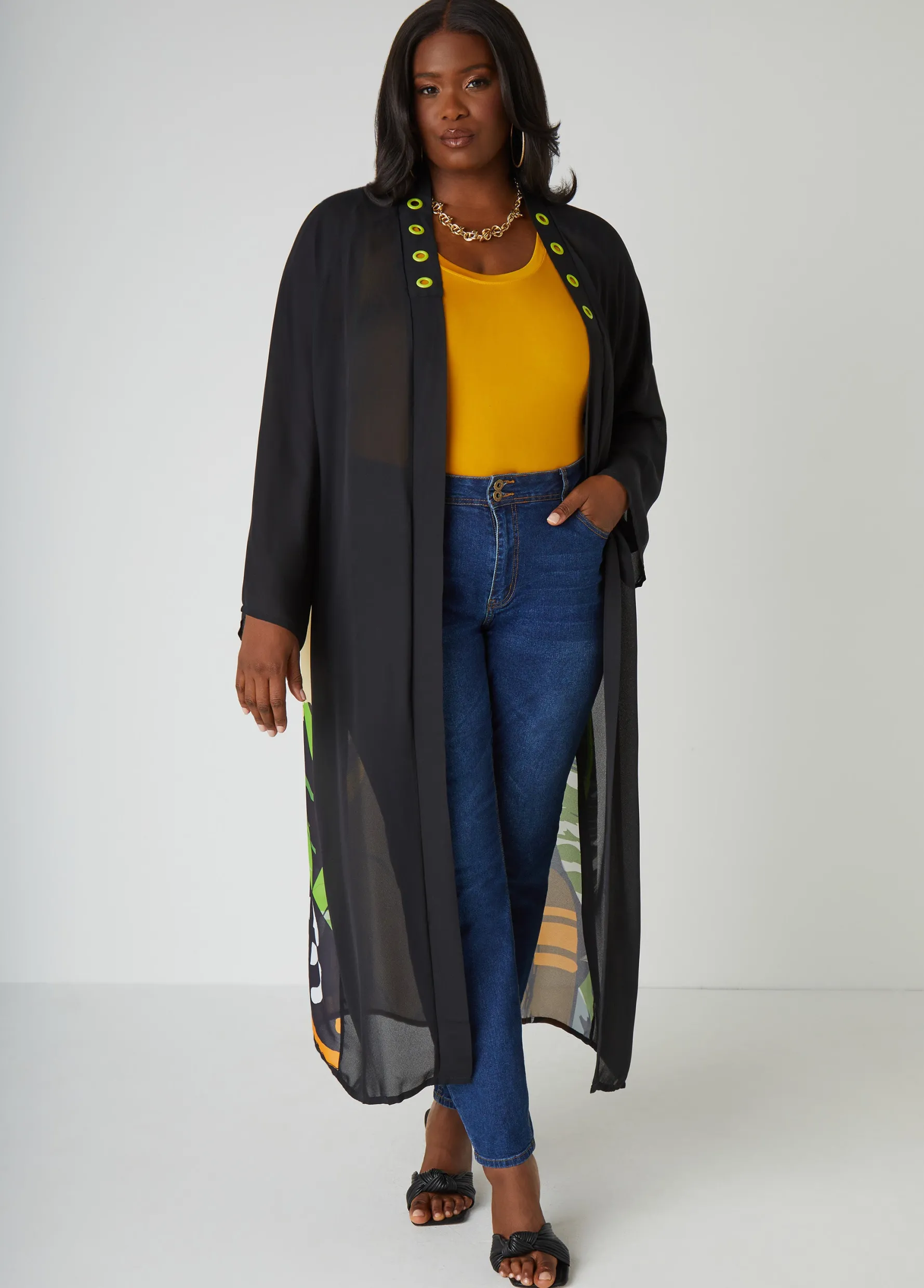 Discount Ashley Stewart Pardon My Fro™ Ziggy Duster Black