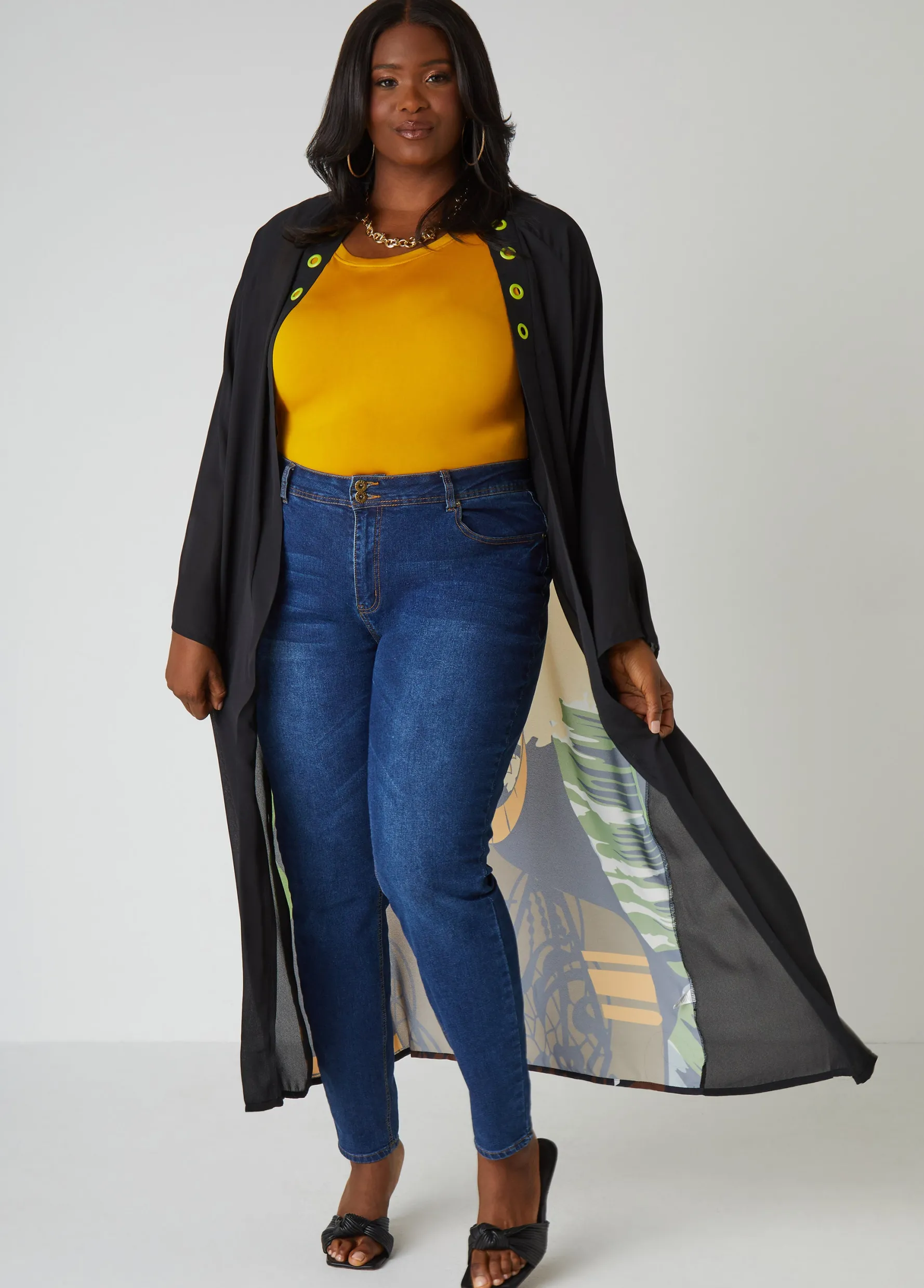 Discount Ashley Stewart Pardon My Fro™ Ziggy Duster Black