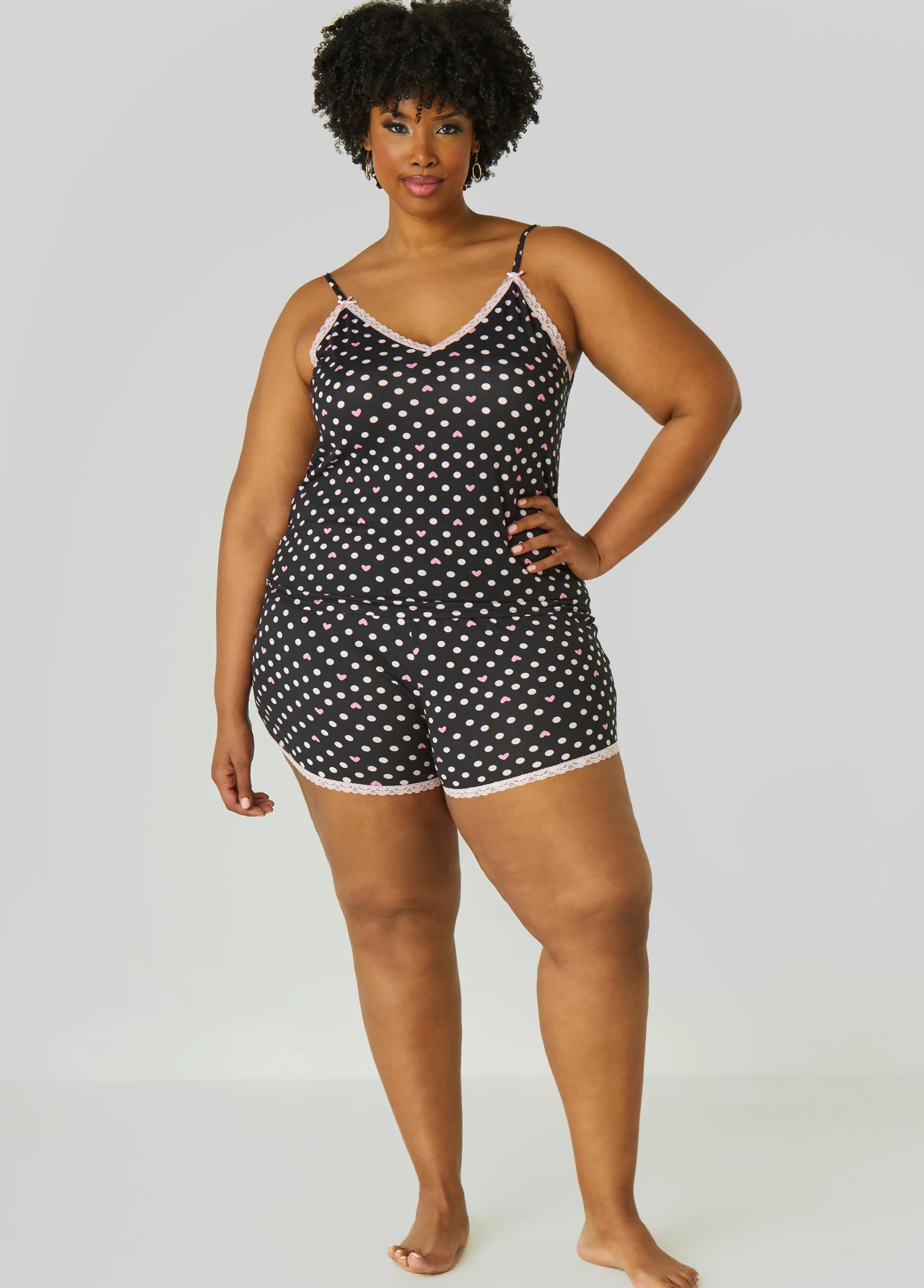 Online Ashley Stewart Paris Dreams Hearts 3 Pc Set Black