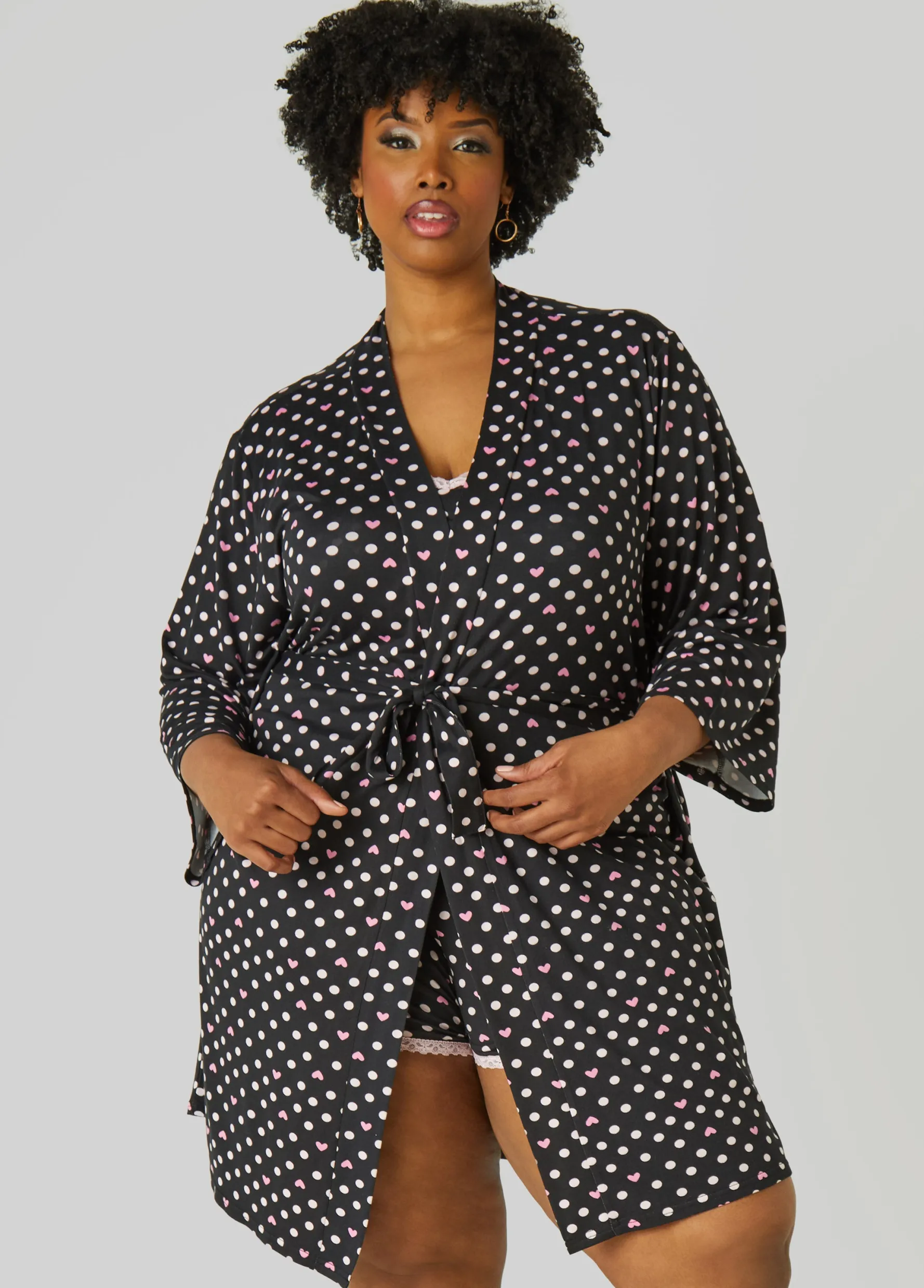 Online Ashley Stewart Paris Dreams Hearts 3 Pc Set Black