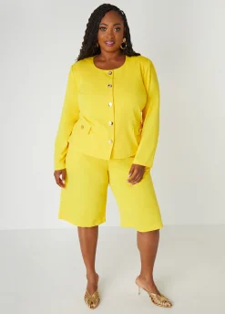 Discount Ashley Stewart Pleated Crepe Shorts