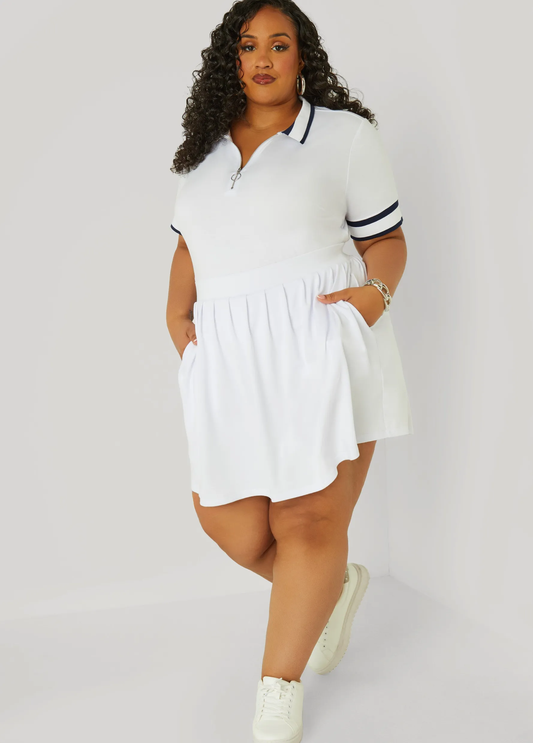 Best Ashley Stewart Pleated Tennis Skort