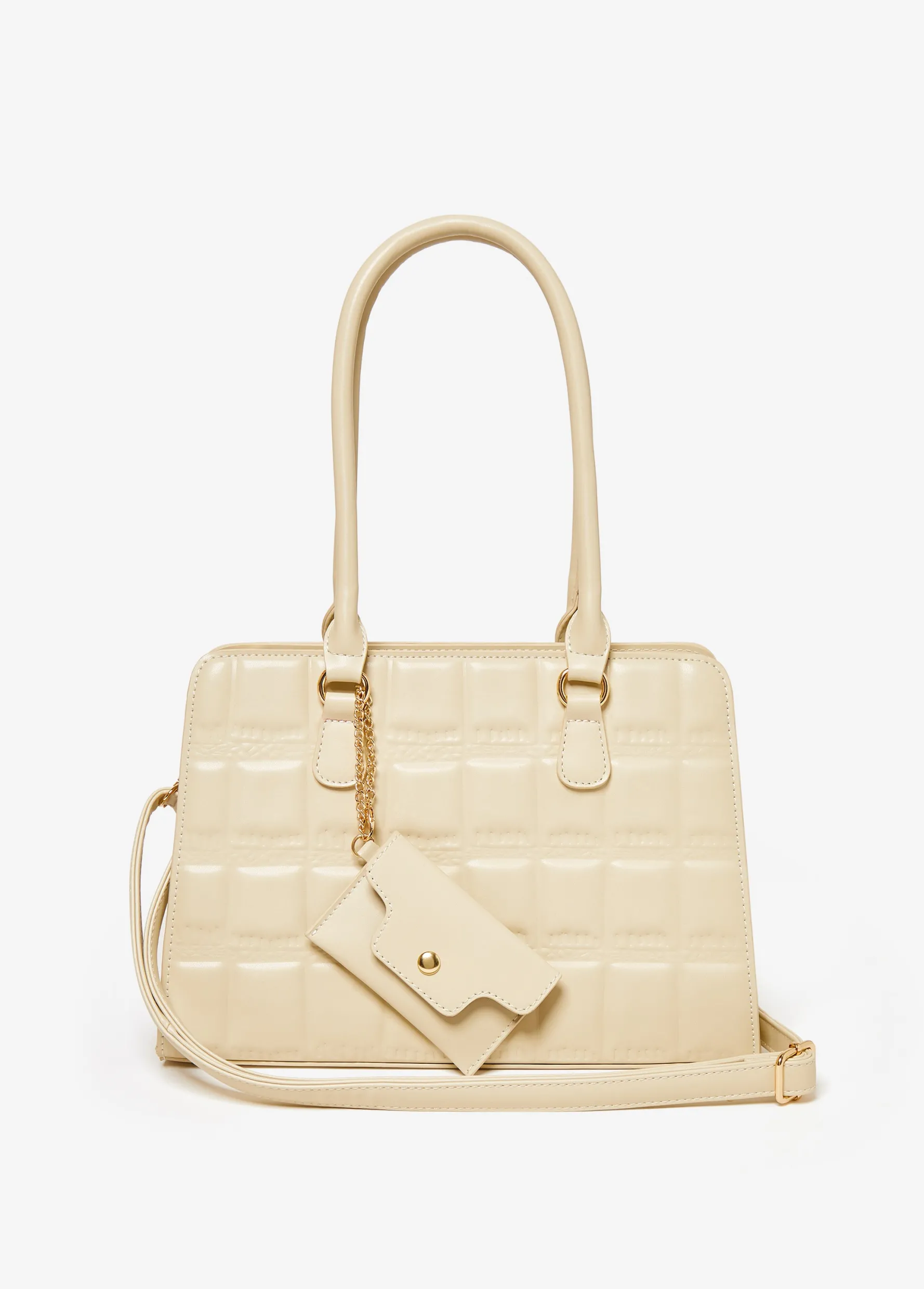 Best Ashley Stewart Puff Effect Faux Leather Satchel Pebble