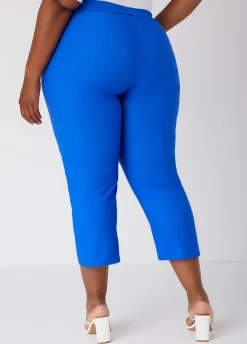 Fashion Ashley Stewart Pull On Mid Rise Capris