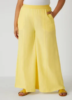 Fashion Ashley Stewart Pull On Wide Leg Pants