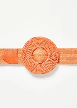 Online Ashley Stewart Raffia Buckle Stretch Belt Exuberance