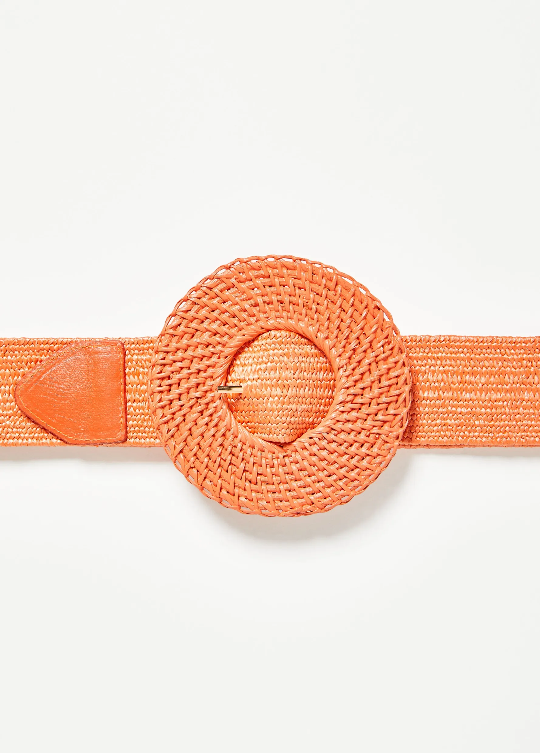 Online Ashley Stewart Raffia Buckle Stretch Belt Exuberance