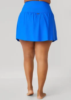 Sale Ashley Stewart Raisins Curve Bravo Swim Skirt Blue