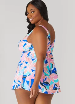 Online Ashley Stewart Raisins Curve Lucia Swimdress Multi