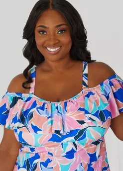 Fashion Ashley Stewart Raisins Curve Tortuga Floral Top Multi