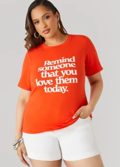 Hot Ashley Stewart Remind Someone Graphic Tee Fiesta