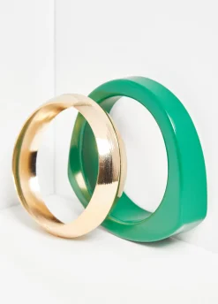 Clearance Ashley Stewart Resin And Gold Tone Bangle Set Amazon
